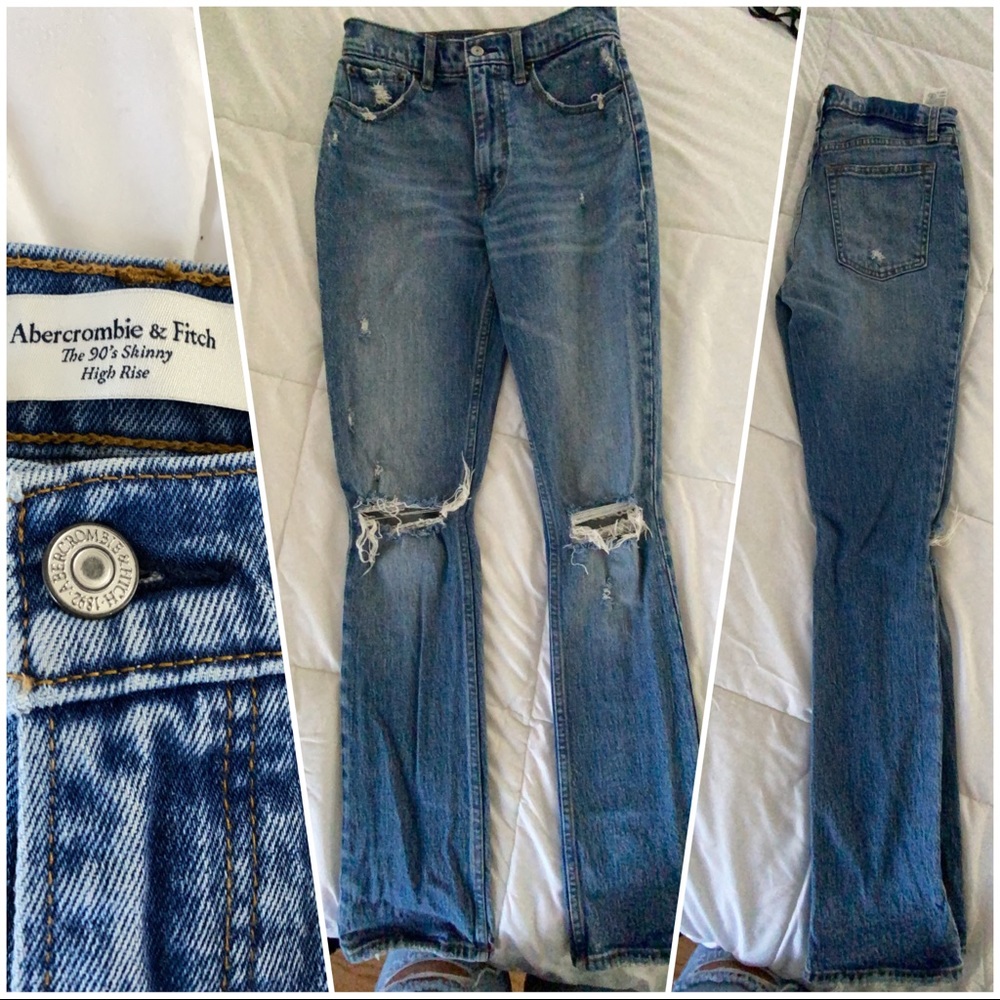 Abercrombie and Fitch 90’s high rise skinny jeans